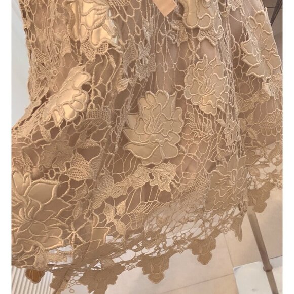 Jovani womens cocktail dress size 4 flesh  color  34ch 26w 36h  39L - Picture 4 of 11